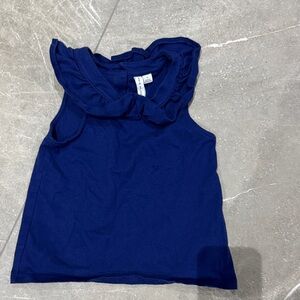 Janie and Jack Royal Blue Ruffled Top